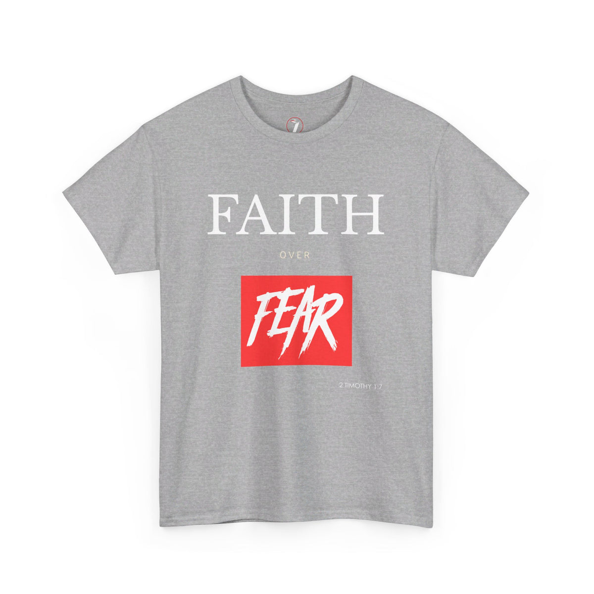 Faith Over Fear Men's Unisex Heavy Cotton Tee