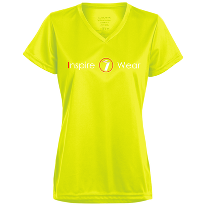 Inspire wear logo Ladies’ Moisture-Wicking V-Neck Tee