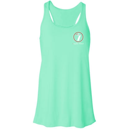 Inspire Wear logo complete Flowy Racerback Tank