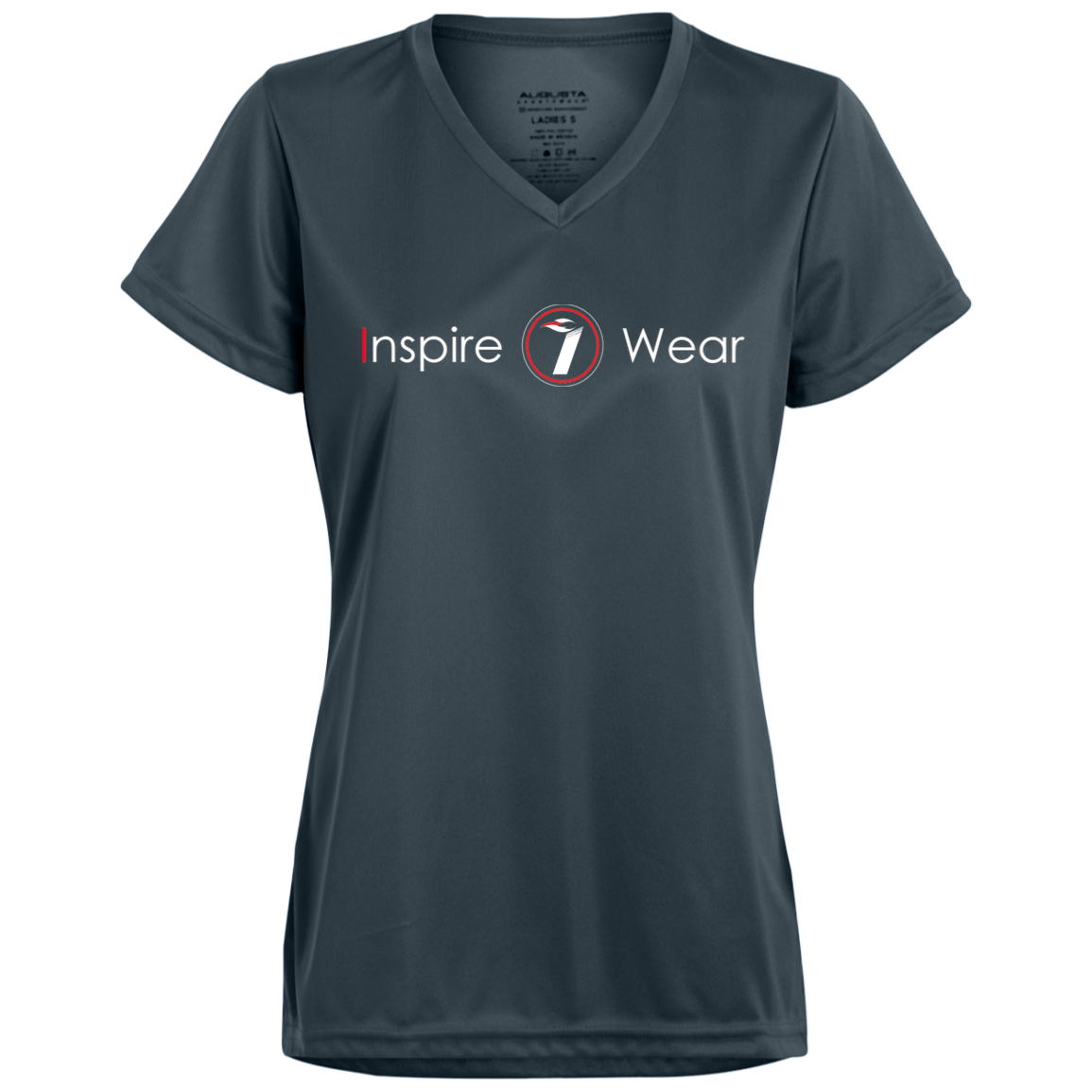 Inspire wear logo Ladies’ Moisture-Wicking V-Neck Tee
