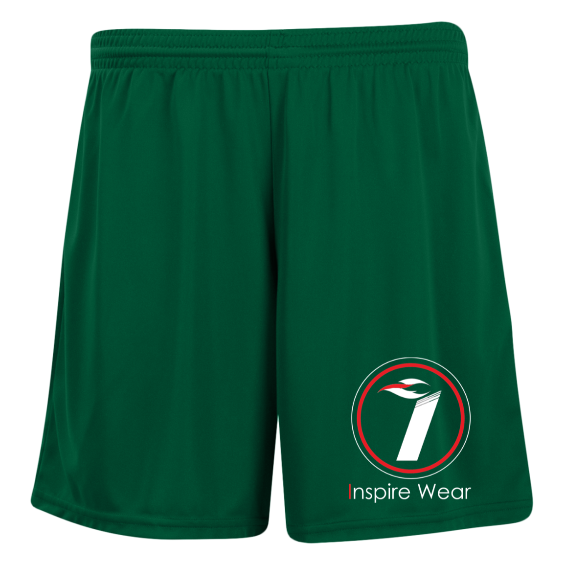 Inspire Wear logo Ladies' Moisture-Wicking 7 inch Inseam Training Shorts