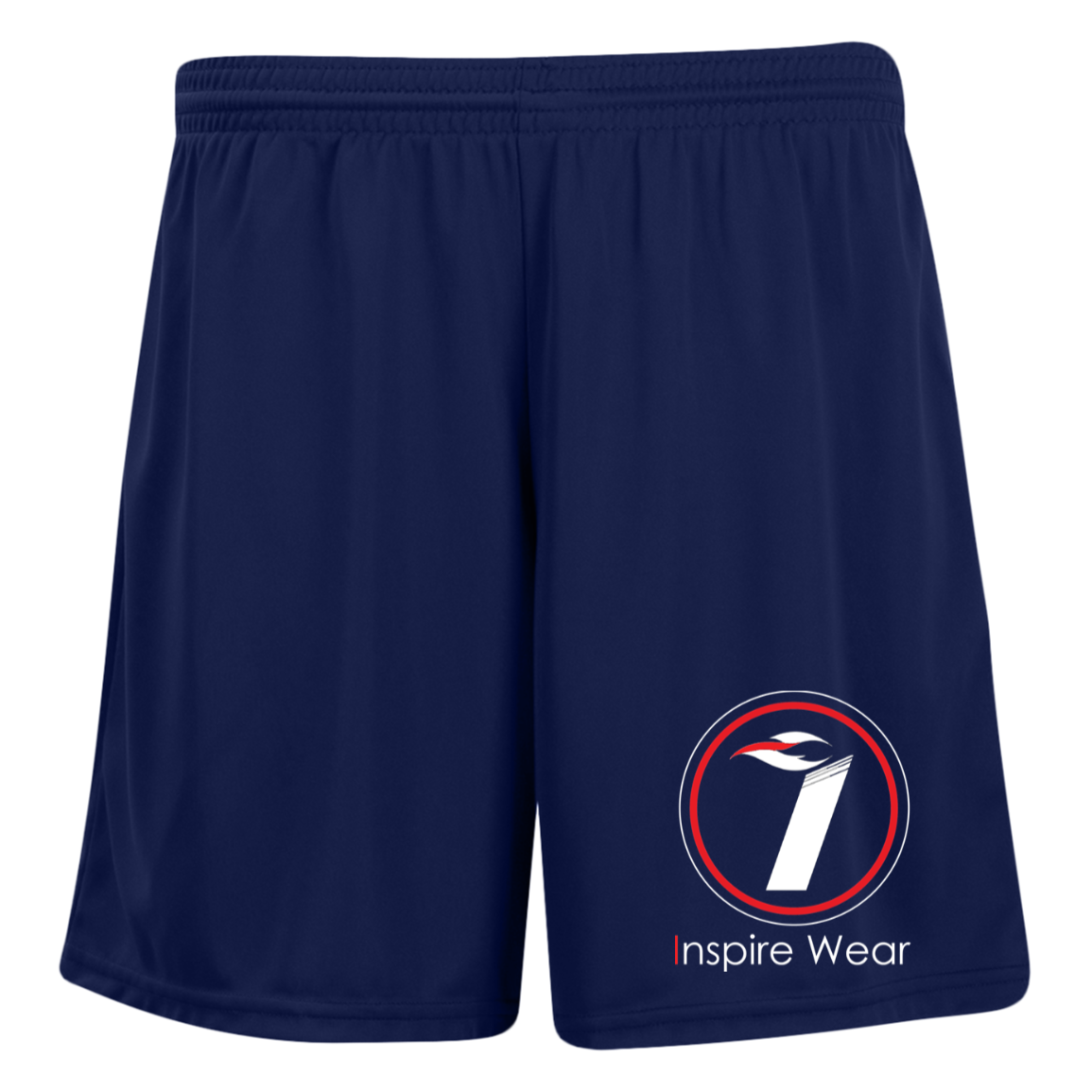Inspire Wear logo Ladies' Moisture-Wicking 7 inch Inseam Training Shorts