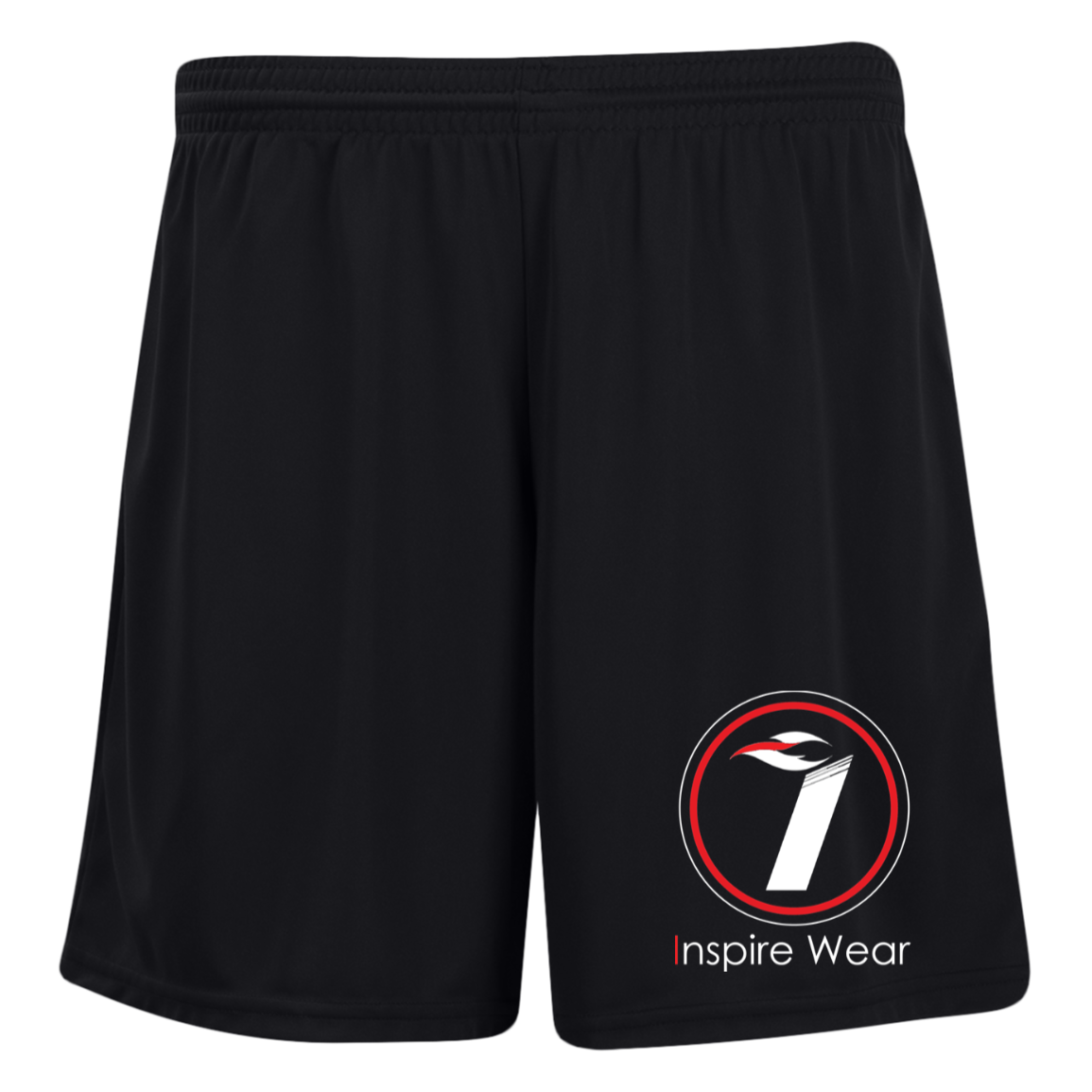 Inspire Wear logo Ladies' Moisture-Wicking 7 inch Inseam Training Shorts
