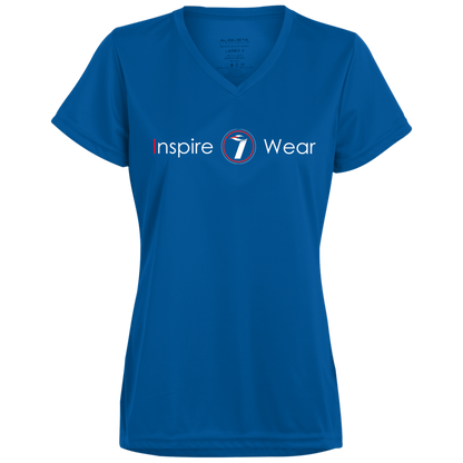 Inspire wear logo Ladies’ Moisture-Wicking V-Neck Tee