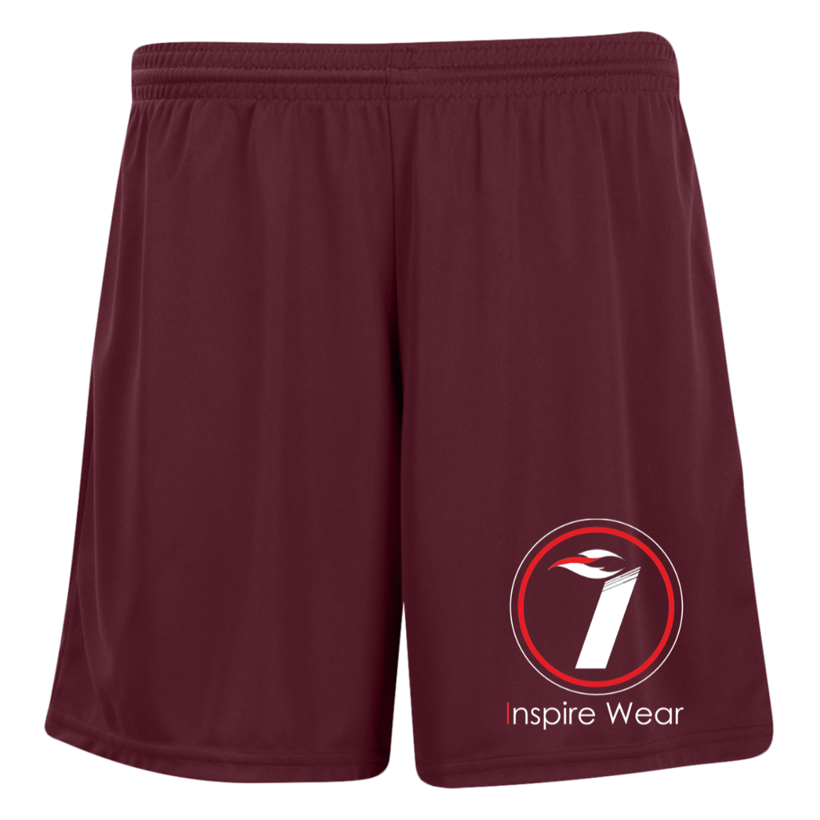 Inspire Wear logo Ladies' Moisture-Wicking 7 inch Inseam Training Shorts