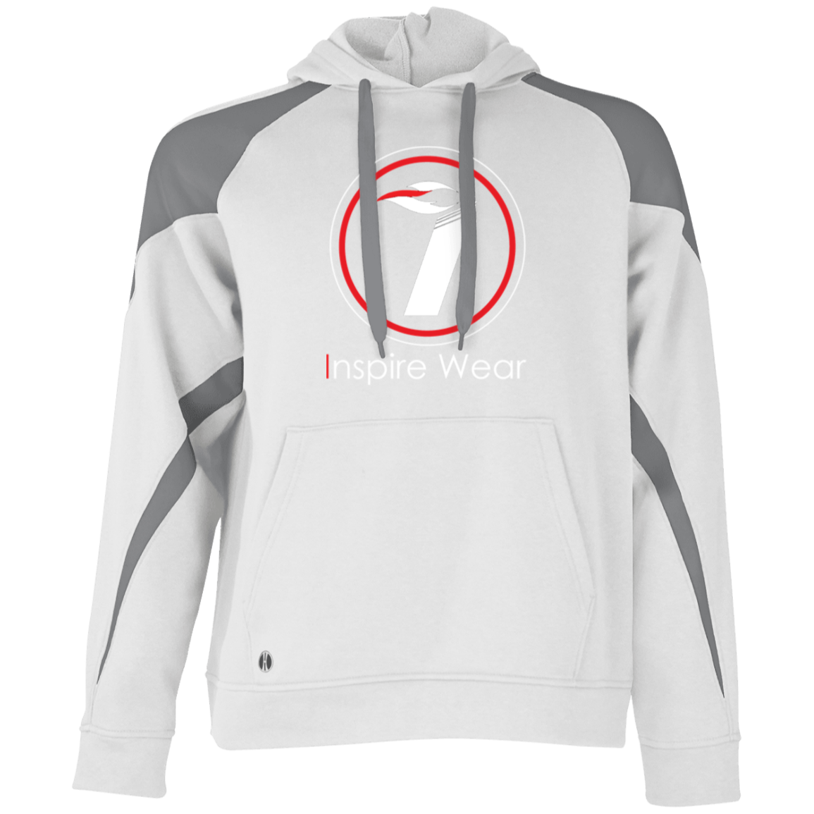 Inspire Wear logo Athletic Colorblock Fleece Hoodie