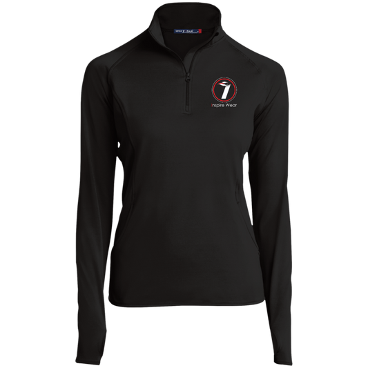 Inspire Wear logo Ladies' 1/2 Zip Performance Pullover