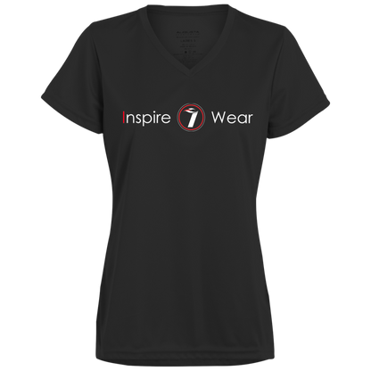 Inspire wear logo Ladies’ Moisture-Wicking V-Neck Tee