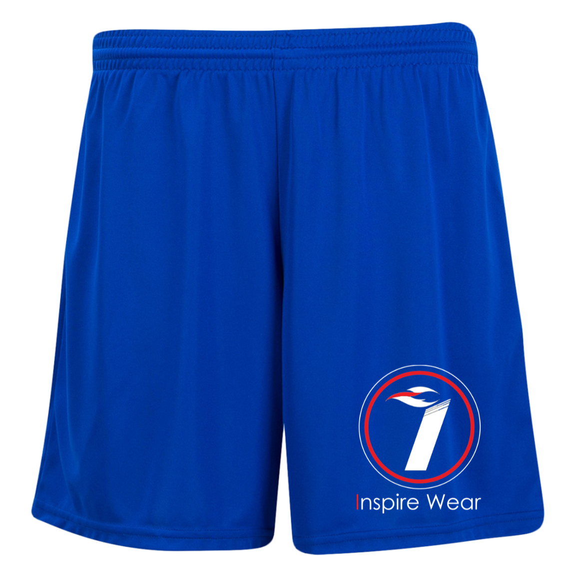 Inspire Wear logo Ladies' Moisture-Wicking 7 inch Inseam Training Shorts
