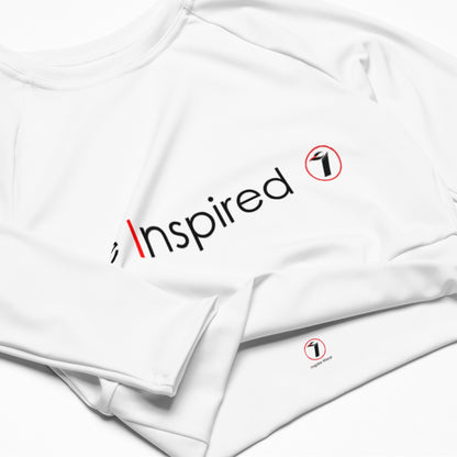 Recycled long-sleeve crop top