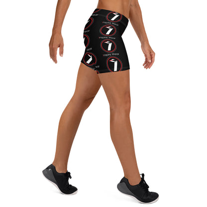 Inspire Wear All-Over Print Spandex Shorts