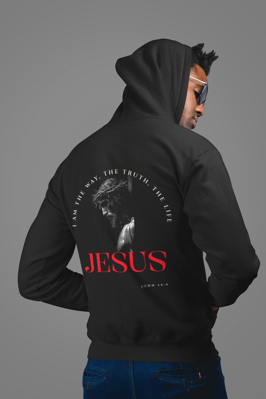 "I Am The Way" Faith-Inspired  Unisex Hooded Sweatshirt