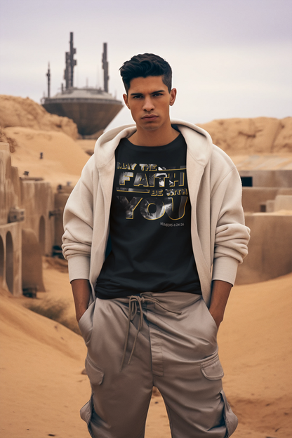 "May the Faith Be With You" Inspirational Crewneck Sweatshirt