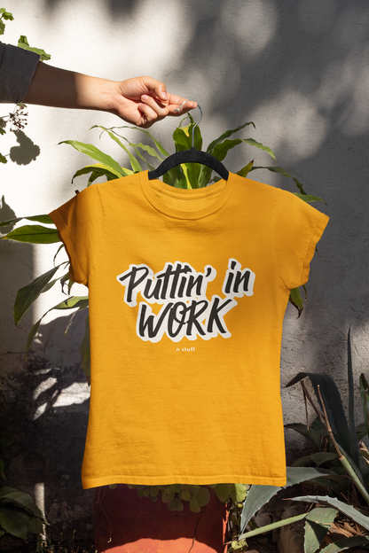 Puttin' in Work Unisex Heavy Cotton Tee