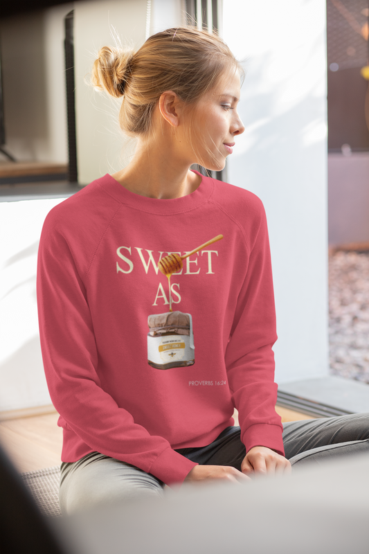"Pleasant Words" Women's Inspirational Crewneck Sweatshirt