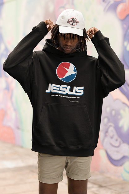 Jesus The Choice Logo Hoodie — Unisex Faith Pullover Hoodie