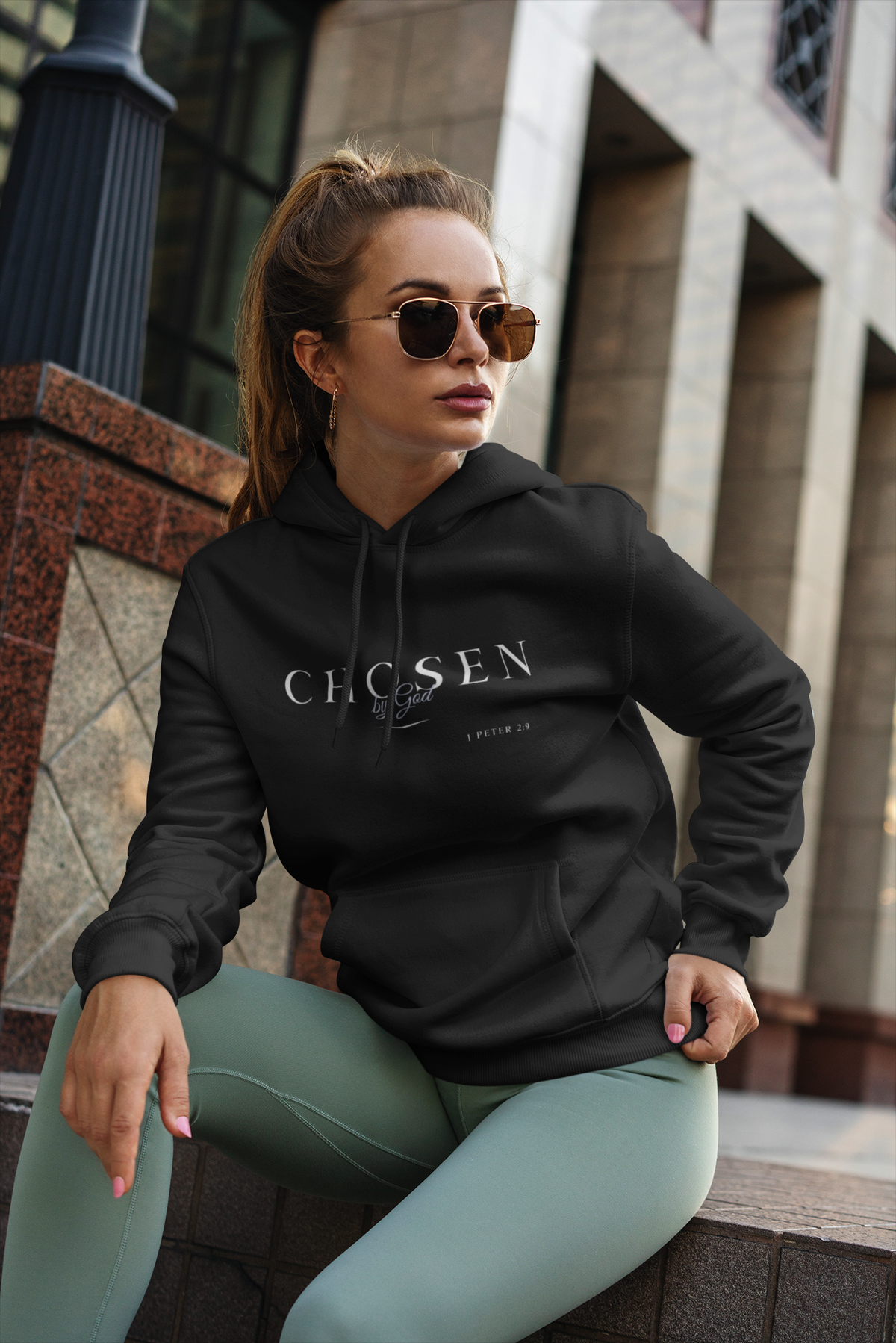 "Chosen" Inspirational Unisex Pullover Hoodie