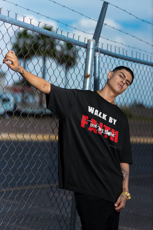 Walk by Faith Unisex Heavy Cotton Tee