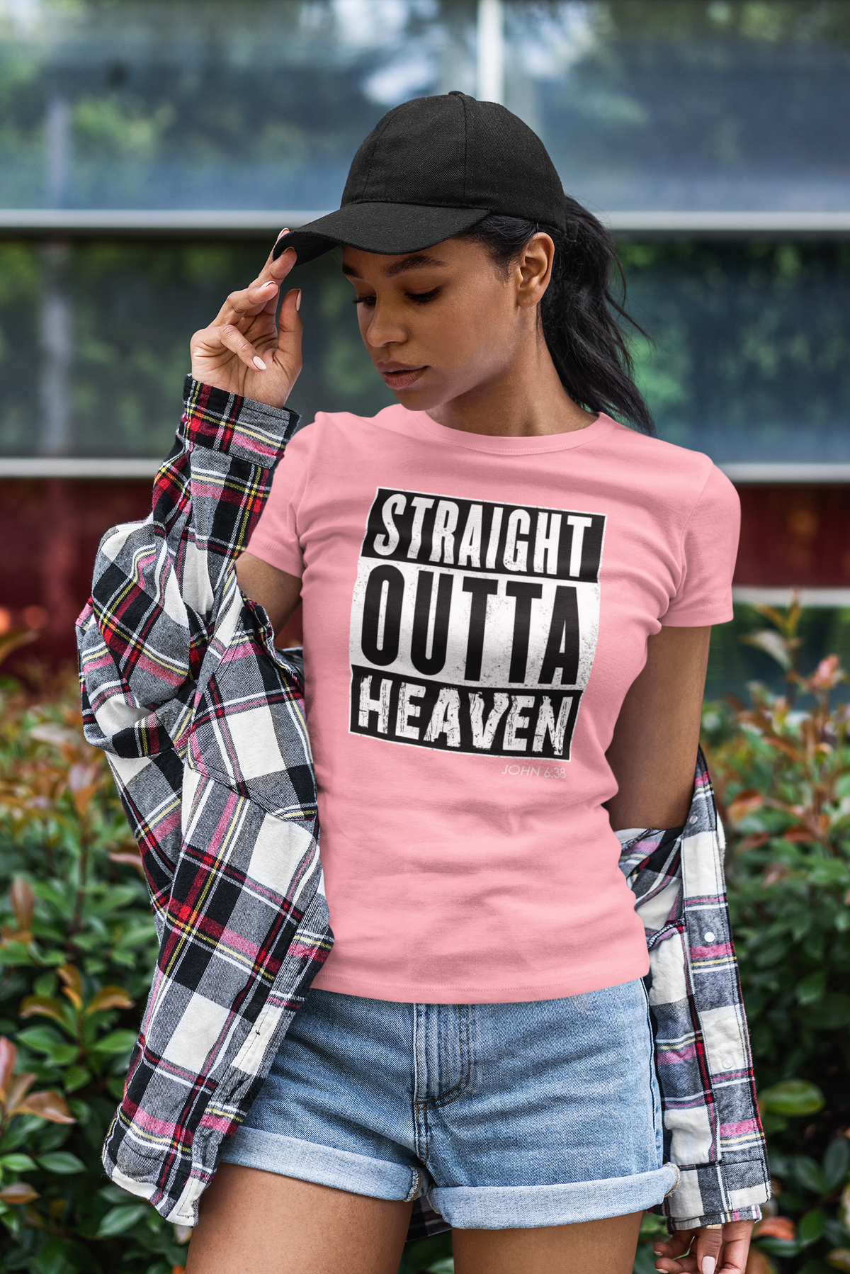 Straight Outta Heaven Unisex Inspirational Graphic T-Shirt