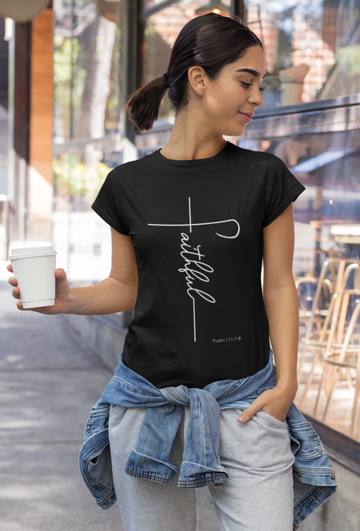 Faithful Fancy Script Unisex Heavy Cotton Tee