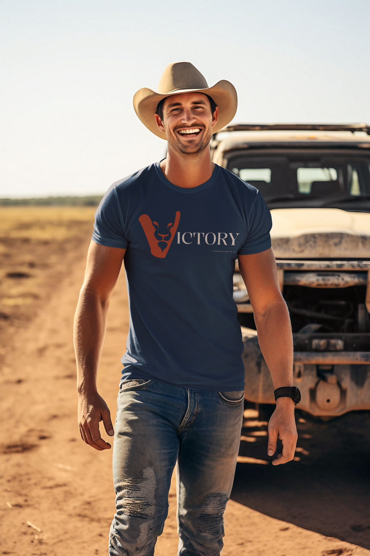 Victory in Jesus Unisex Heavy Cotton Tee